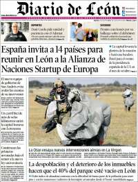 Portada de Diario de León (España)