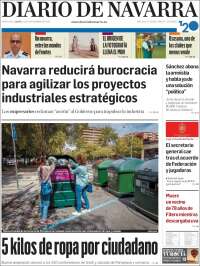 Portada de Diario de Navarra (España)