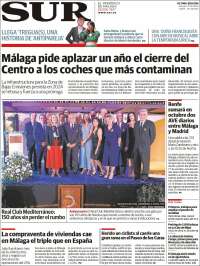 Portada de Diario el Sur (España)