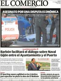 Portada de El Comercio - Gijón (España)