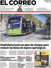 Portada de El Correo - Álava (España)