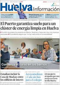 Portada de Huelva Información (España)