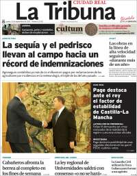 Portada de La Tribuna de Ciudad Real (España)