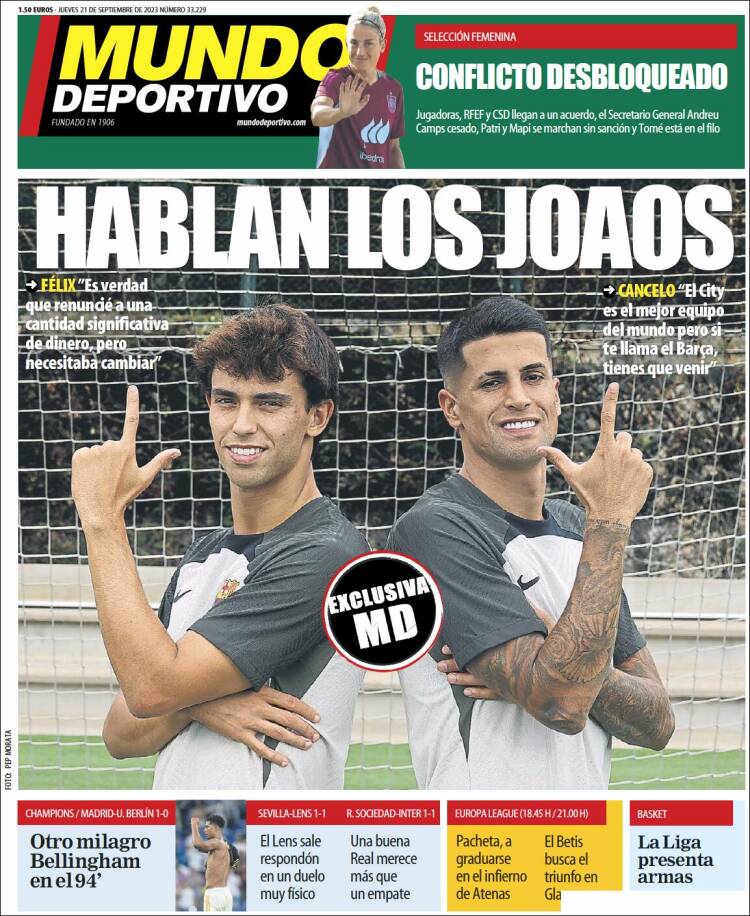 Portada de El Mundo Deportivo (España)