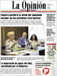 Portada de La Opinión - El Correo de Zamora (España)