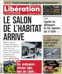 Portada de Libération Champagne (Francia)