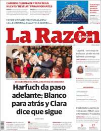 Portada de La Razón (México)