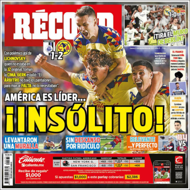 Portada de Record (México)