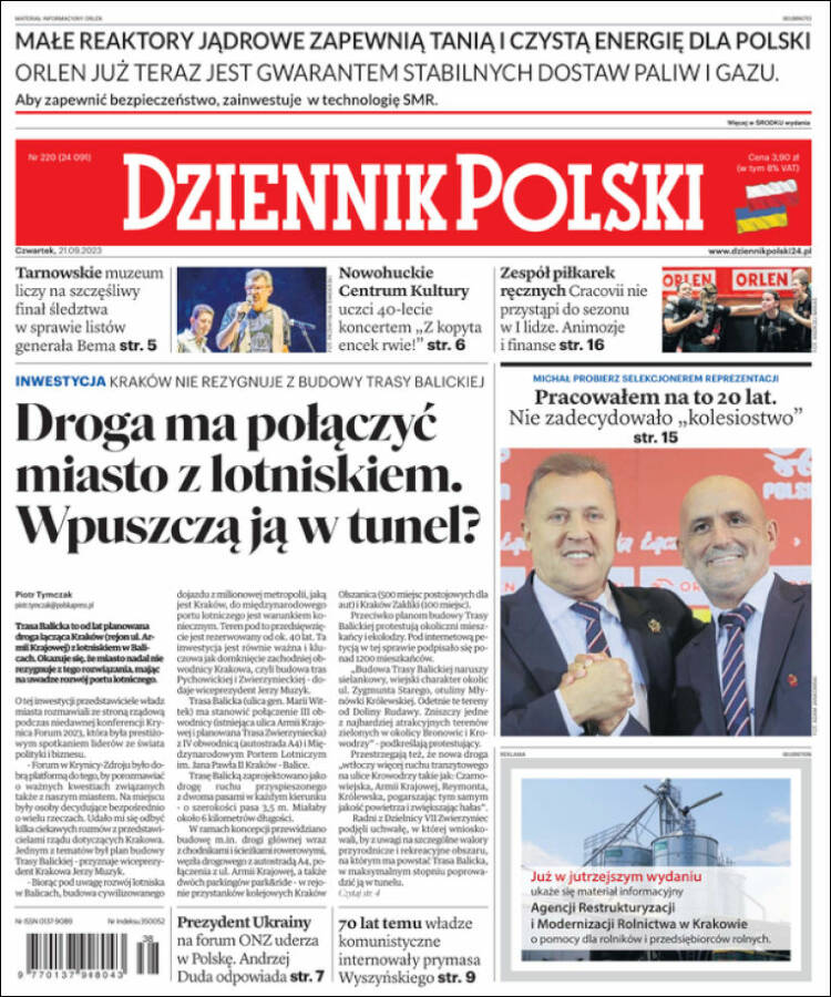 Portada de Dziennik (Polonia)