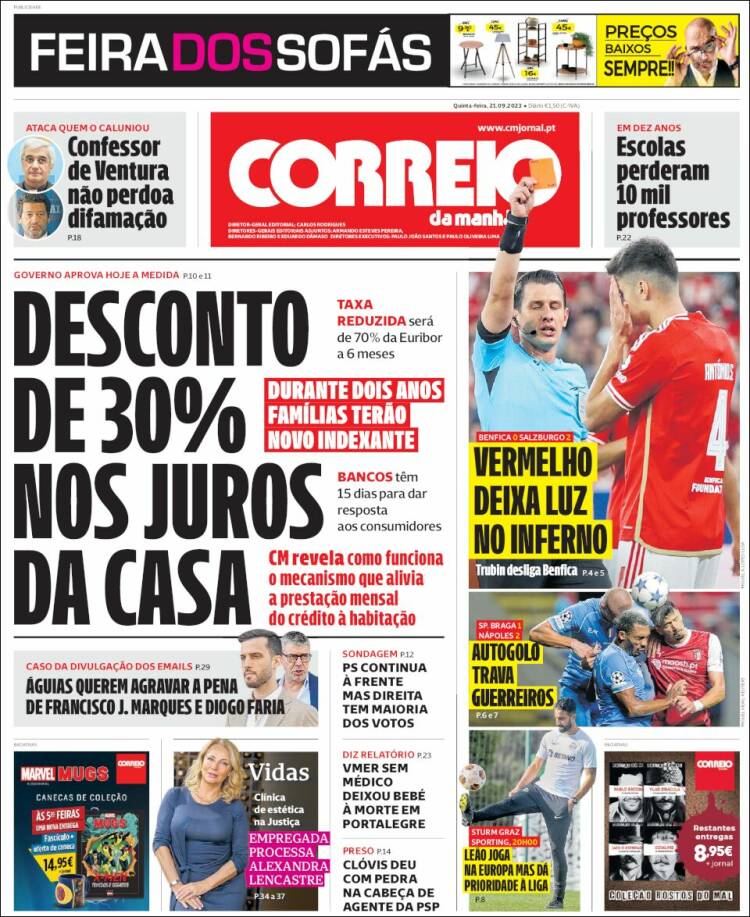 Portada de Correio da Manhã (Portugal)