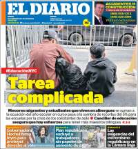 Portada de El Diario NY (USA)