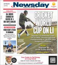 Portada de Newsday (USA)