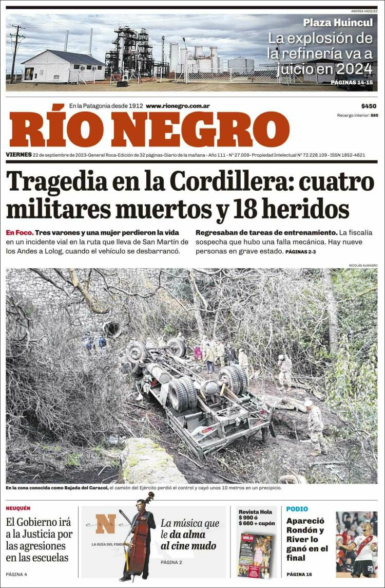 Portada de Rio Negro (Argentina)