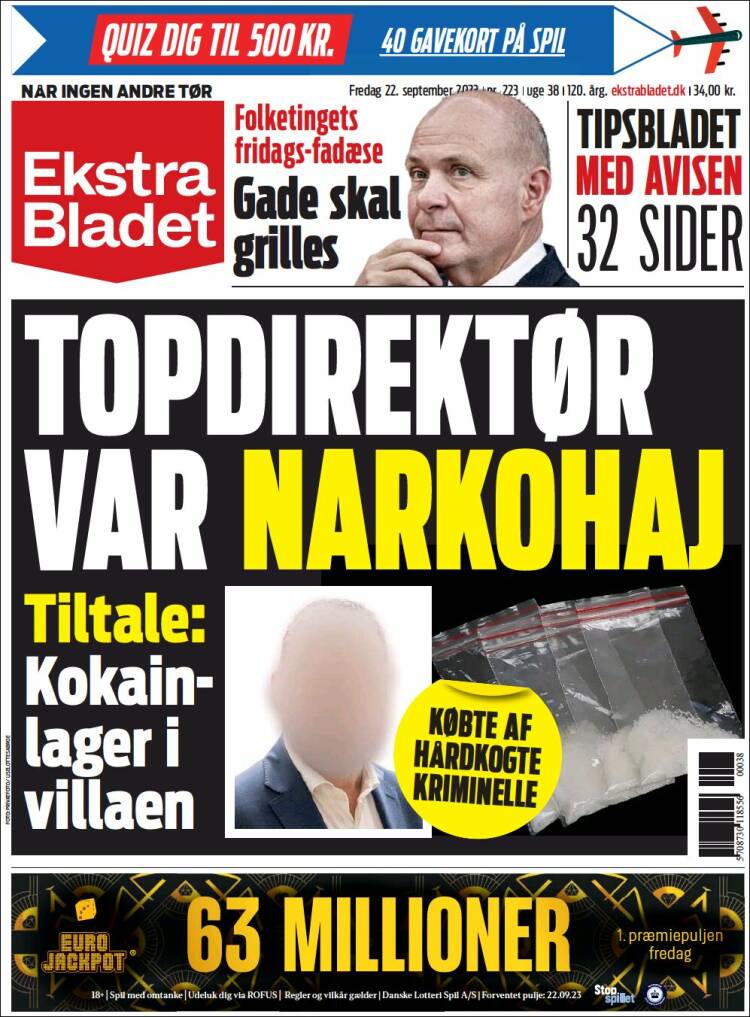 Portada de Ekstra Bladet (Denmark)