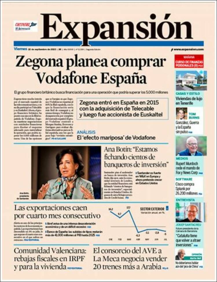 Portada de Expansión (Spain)