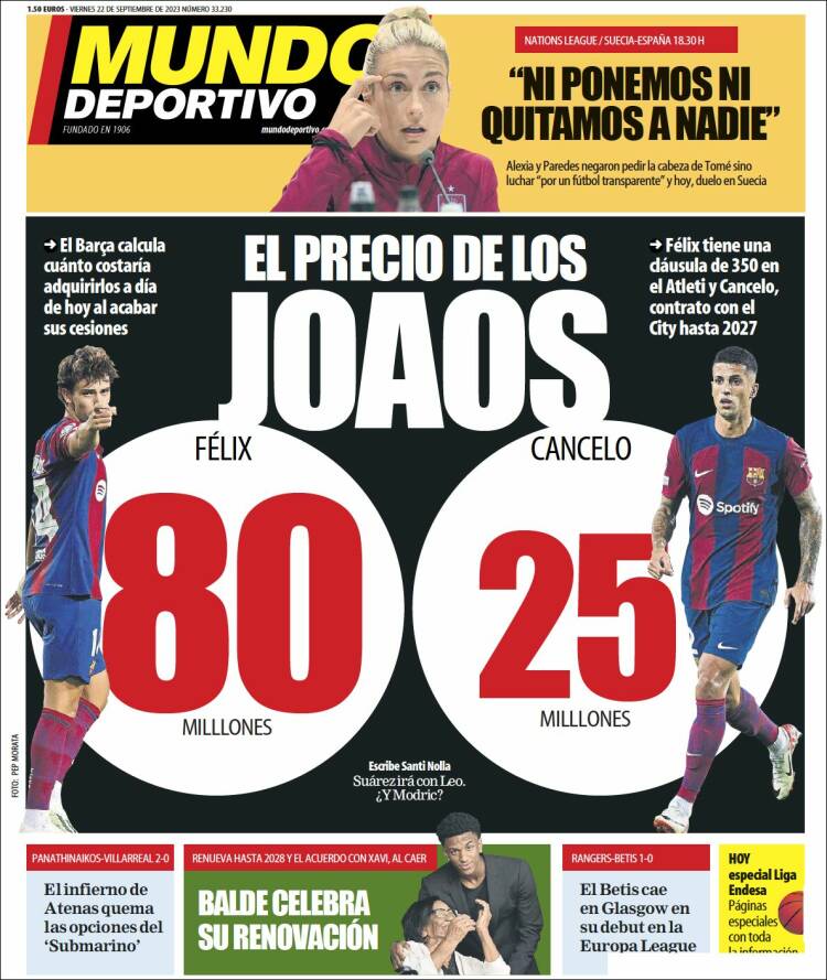 Portada de El Mundo Deportivo (Spain)