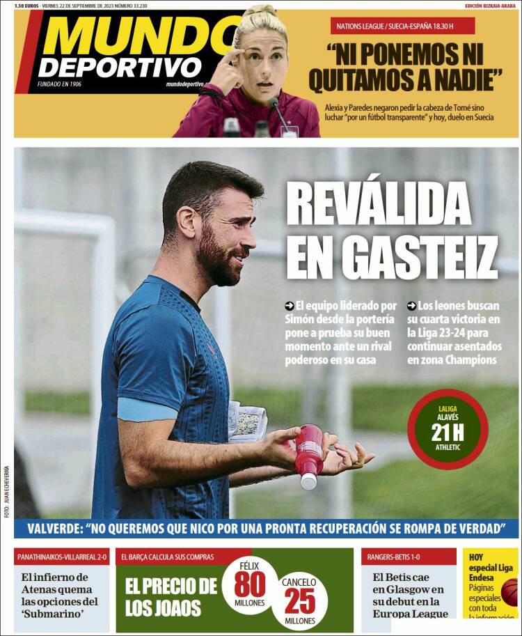 Portada de Mundo Deportivo Bizkaia (España)