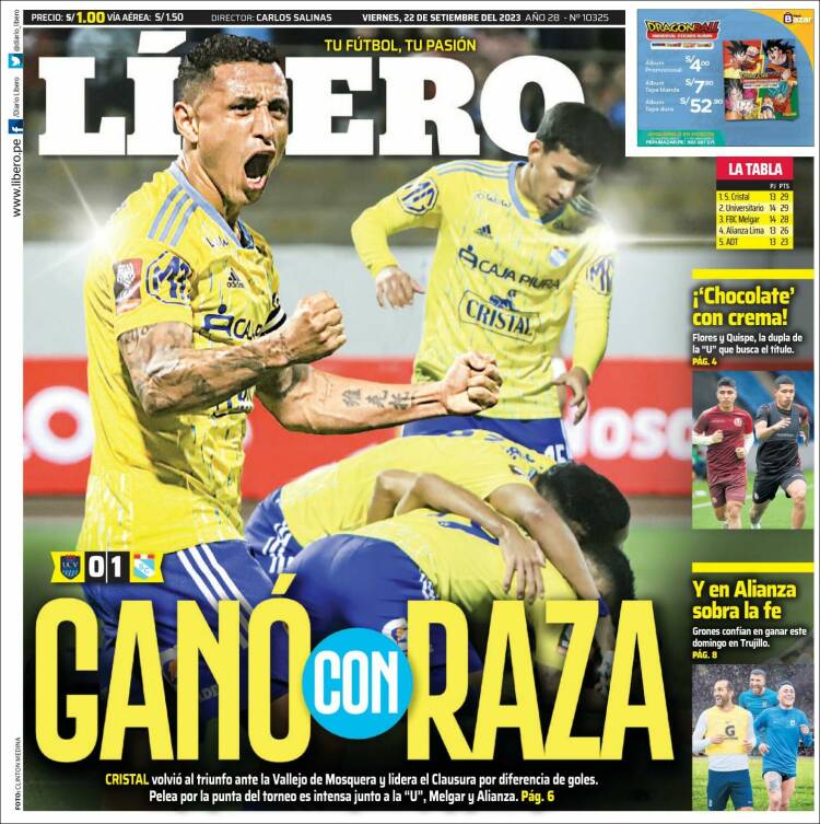 Portada de Líbero (Peru)