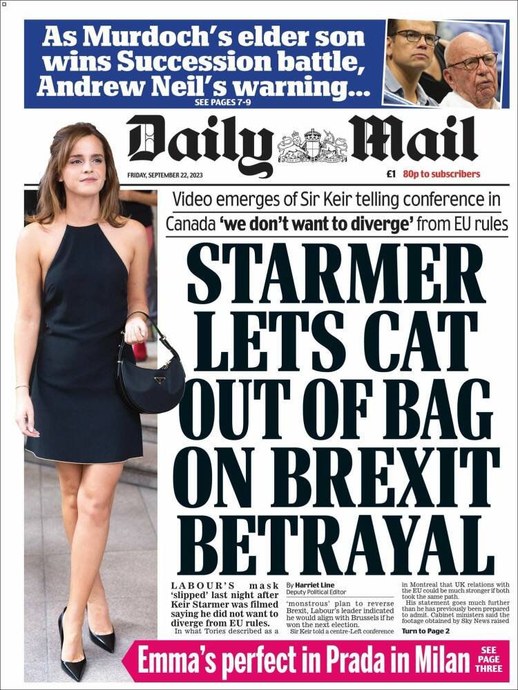 Portada de Daily Mail (United Kingdom)