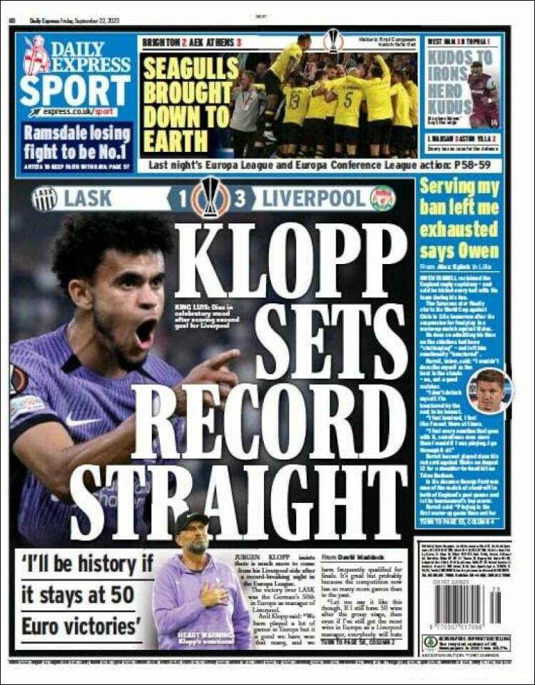 Portada de Express Sport (United Kingdom)