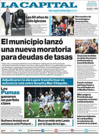 Portada de Diario La Capital - Mar del Plata (Argentina)