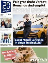 Portada de 20Minuten - Zürich (Switzerland)