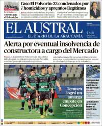 Portada de El Austral de Temuco (Chile)