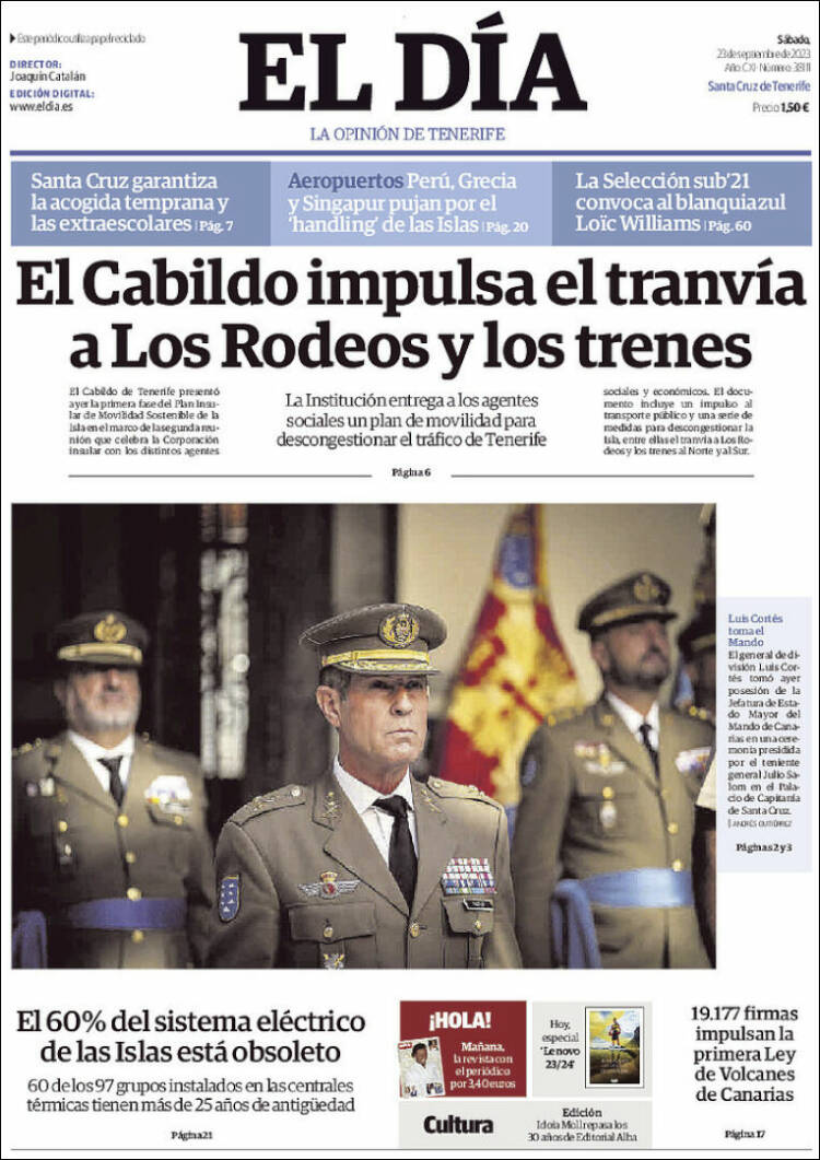 Portada de El Día (Spain)