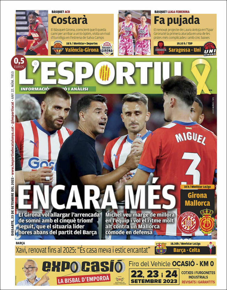 Portada de L'Esportiu : Girona (España)