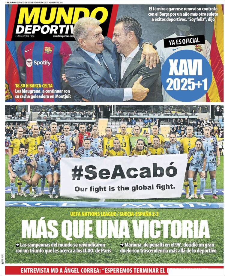 Portada de El Mundo Deportivo (España)