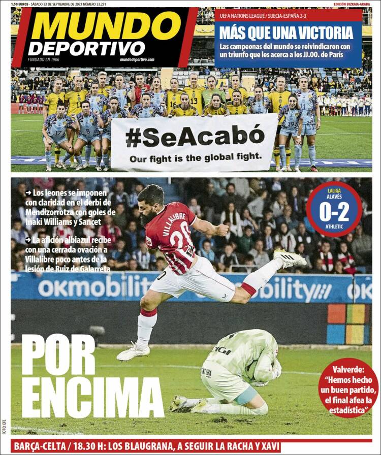 Portada de Mundo Deportivo Bizkaia (España)