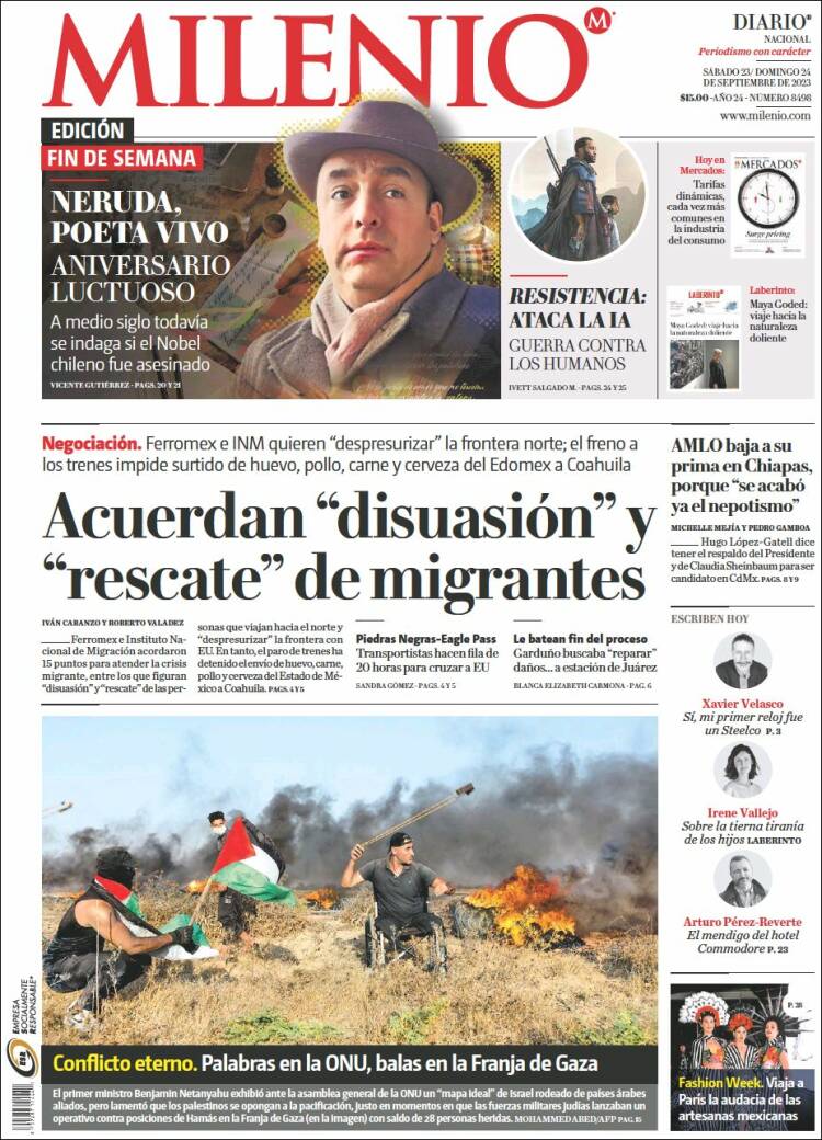 Portada de Milenio (México)