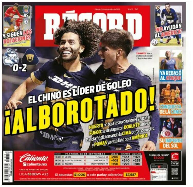 Portada de Record (México)