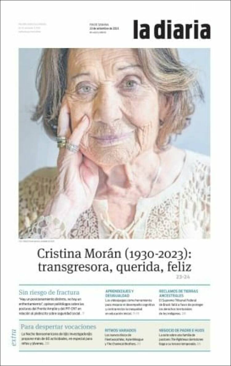 Portada de La Diaria (Uruguay)