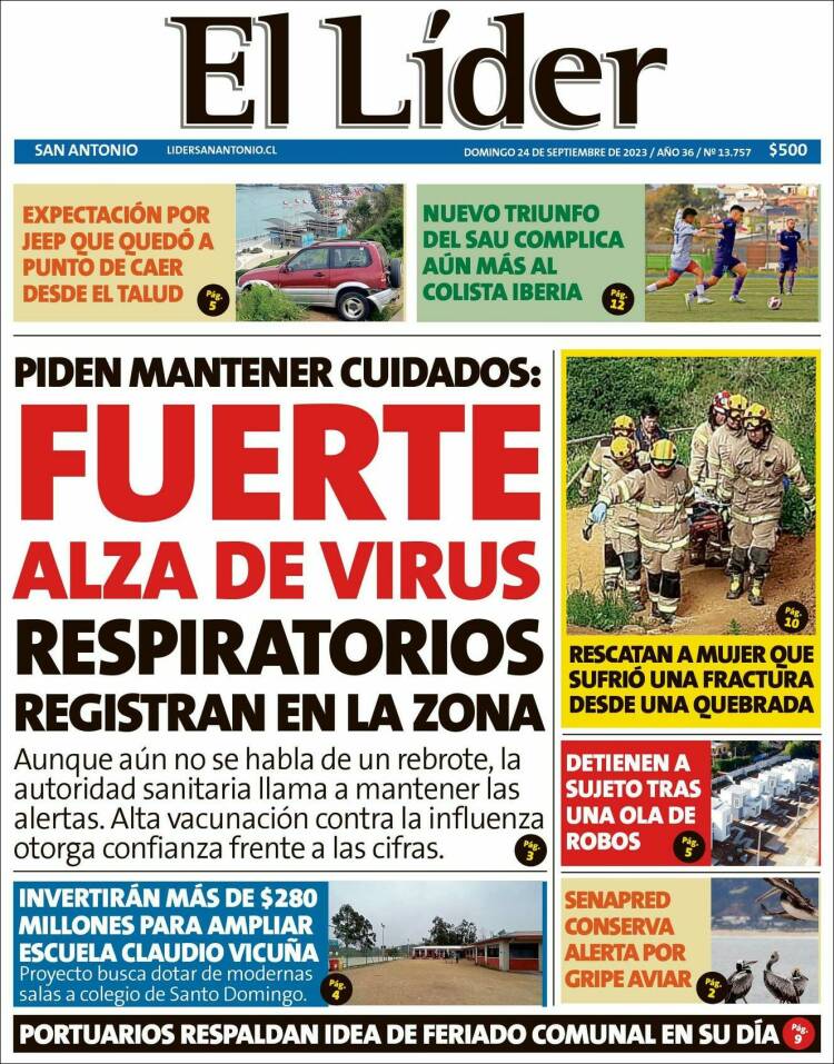 Portada de Lider de San Antonio (Chile)