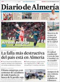 Portada de Diario de Almería (España)