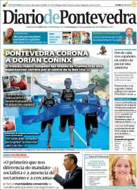 Portada de Diario de Pontevedra (España)