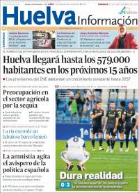 Portada de Huelva Información (España)