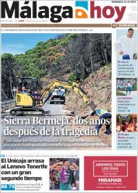 Portada de Málaga Hoy (España)