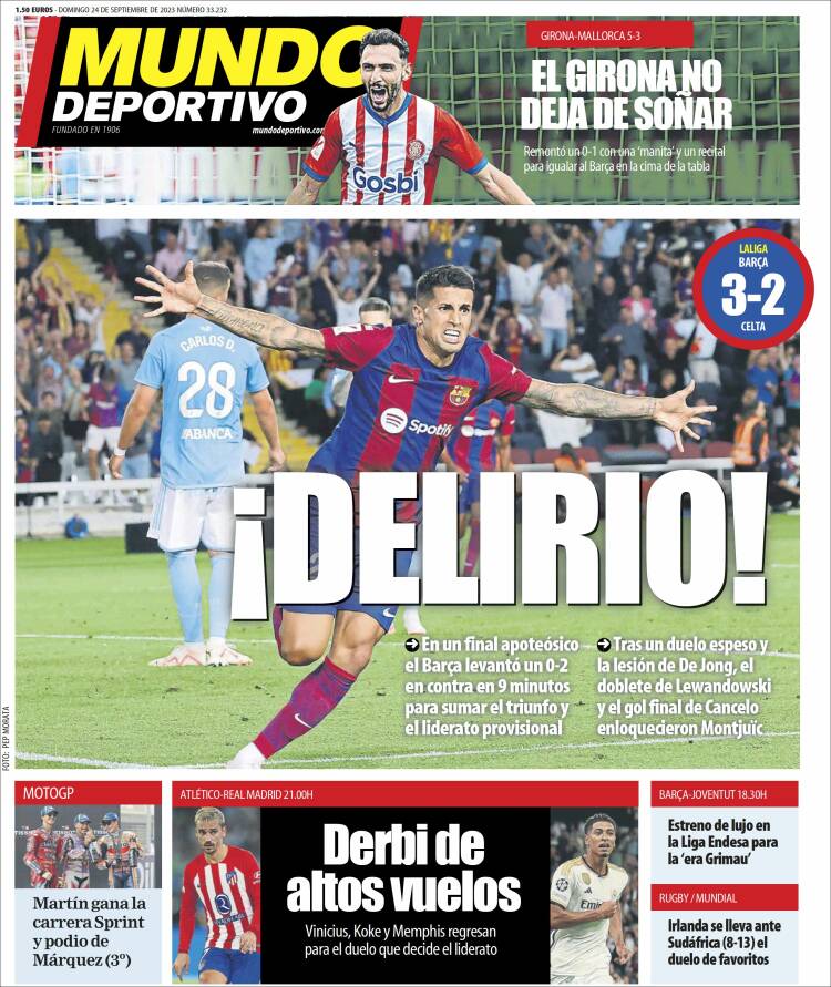 Portada de El Mundo Deportivo (España)