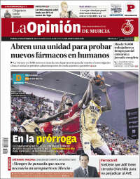 Portada de La Opinión de Murcia (España)