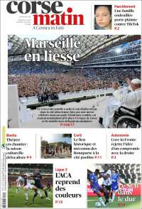 Portada de Corse-Matin (Francia)