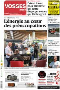 Portada de Vosges Matin (Francia)