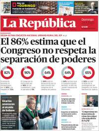 Portada de La Republica (Perú)