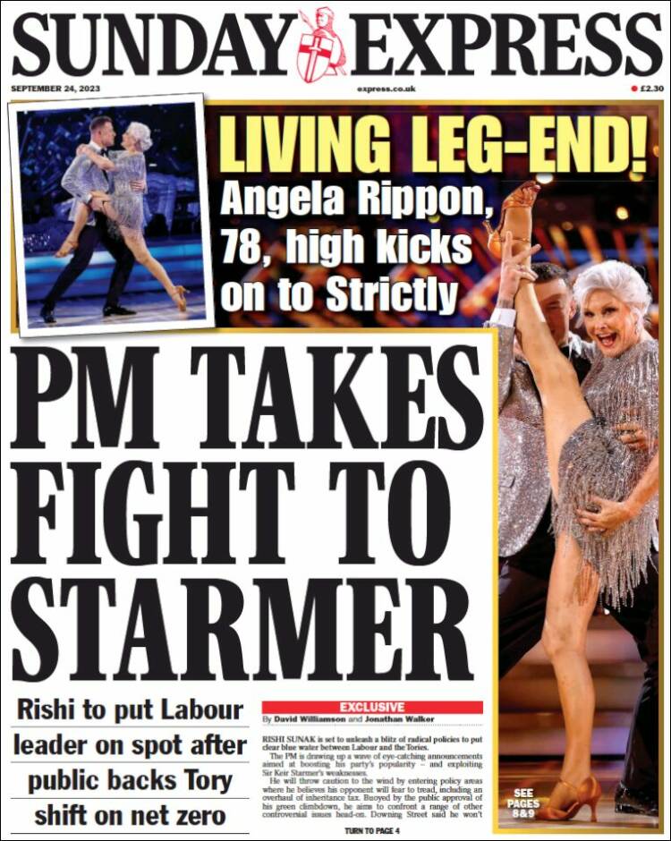 Portada de Daily Express (Reino Unido)