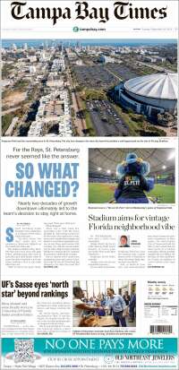 Portada de Tampa Bay Times (USA)