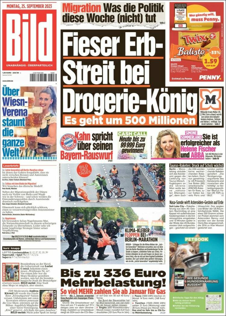 Portada de Bild (Alemania)