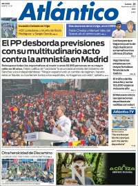 Portada de Atlántico Diario (España)