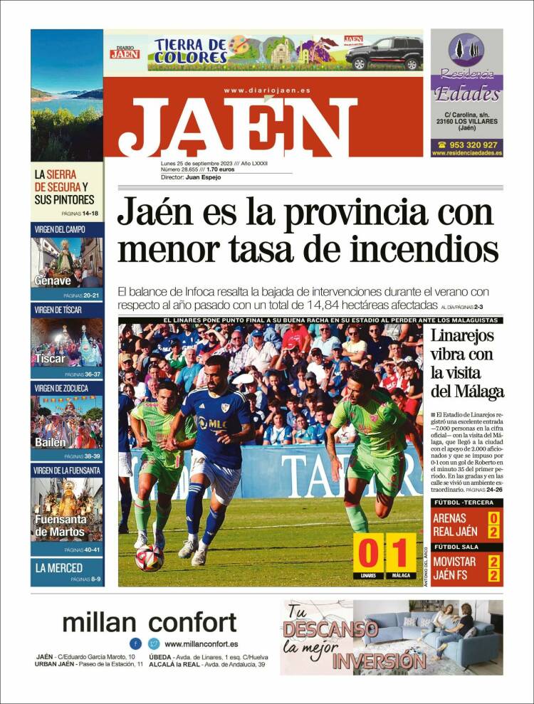 Portada de Diario Jaén (España)