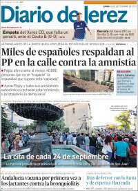 Portada de Diario de Jerez (España)